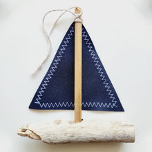 Load image into Gallery viewer, Driftwood Sailboat Ornament
