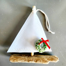 Load image into Gallery viewer, Driftwood Sailboat Ornament
